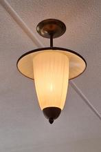 HANGLAMP VINTAGE DESIGN, VINTAGE DESIGN, Ophalen of Verzenden, Zo goed als nieuw, Glas