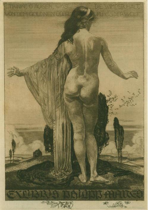 Ex Libris Zwitserland Alfred Sodor, Antiek en Kunst, Kunst | Etsen en Gravures, Verzenden