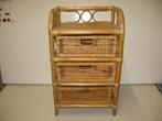 Rotan Ladekast, Huis en Inrichting, Kasten | Ladekasten, Overige materialen, Gebruikt, 3 of 4 laden, Minder dan 100 cm