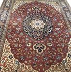 Perzisch tapijt handgeknoopt Tabriz Oosters vloerkleed, 200 cm of meer, 200 cm of meer, Rood, Gebruikt