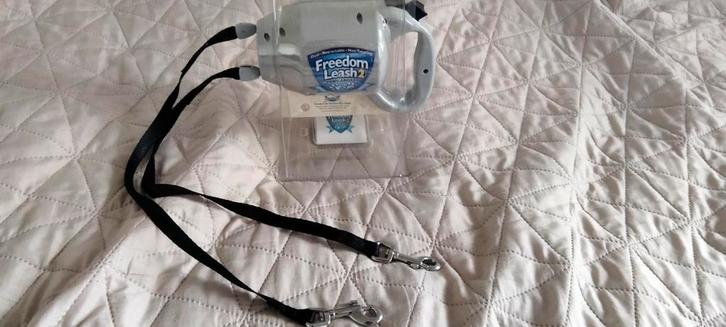 Dubbele hondenriem lijn raakt niet in de war (als goed is), Dieren en Toebehoren, Hondenriemen, Zo goed als nieuw, Ophalen of Verzenden