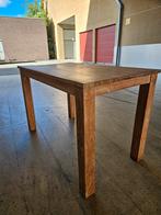 Houten Eettafel en krukken - Rustiek, Huis en Inrichting, Tafels | Eettafels, Ophalen, 100 tot 150 cm, Rustiek, 50 tot 100 cm