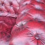 2x Chesterfield 3 zits bank ossenbloed rood + BEZORGING, Huis en Inrichting, Banken | Bankstellen, ., Chesterfield, Ophalen of Verzenden