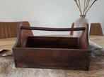 Houten Opbergbak met Handvat, Ophalen of Verzenden, Gebruikt, Minder dan 50 cm, Minder dan 50 cm
