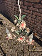 Antieke vintage retro metalen franse bloemen lamp, Ophalen