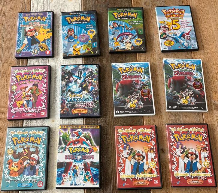 12x Pokémon DVD’s, Cd's en Dvd's, Cd's | Kinderen en Jeugd, Zo goed als nieuw, Muziek, Ophalen
