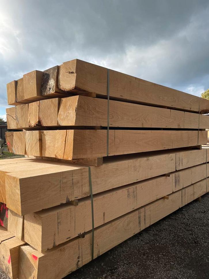 Eiken balken 20x20, Tuin en Terras, Palen, Balken en Planken, Nieuw, Balken, 250 cm of meer, Ophalen