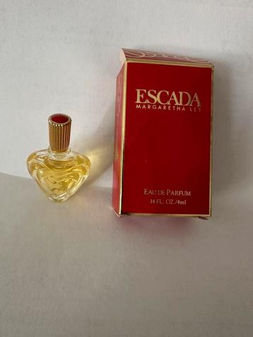 Miniatuur parfum van Escada – Margaretha Ley beschikbaar voor biedingen