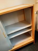 2 Twee houten kasten met schuifdeuren., Huis en Inrichting, Kasten | Overige, Ophalen, Gebruikt