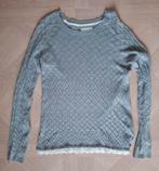 Grijze trui met kant - H&M Maat 38/40, Ophalen of Verzenden