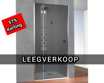NIEUWE Nisdraaideur Ben Martino 90x200 cm helder glas en chr beschikbaar voor biedingen