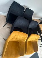 6 x eetkamer stoel van O-form, Huis en Inrichting, Stoelen, Ophalen, Gebruikt, Overige kleuren, Velvet