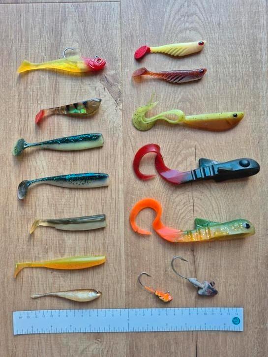 Assortiment softbaits/ shads, Watersport en Boten, Hengelsport | Roofvissen, Gebruikt, Overige typen, Ophalen of Verzenden