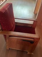 Houten Rookstoel met stoffen bekleding, Ophalen of Verzenden