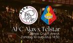 2 Business seats Ajax - Telstar kaartjes +P +hospitality, Tickets en Kaartjes, Seizoenskaart, Twee personen, Augustus
