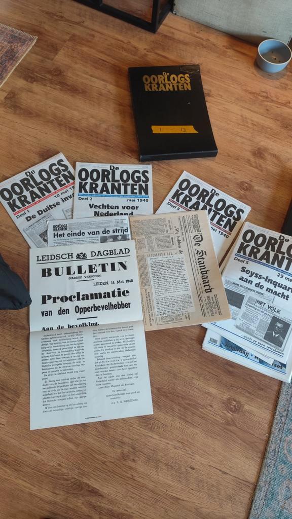 Complete Serie De Oorlogs Kranten, Verzamelen, Tijdschriften, Kranten en Knipsels, Krant, Nederland, 1940 tot 1960, Verzenden