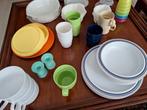 39 delig camping servies borden en soepkoppen van MEPAL €20, Caravans en Kamperen, Ophalen of Verzenden