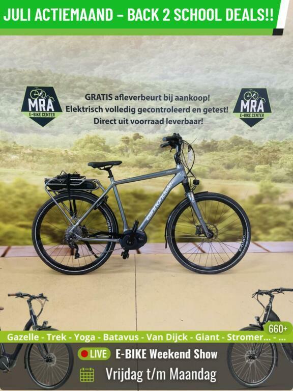E-Bike! Cannondale Mavaro! BOSCH Middenmotor! Garantie!, Fietsen en Brommers, Elektrische fietsen, Gebruikt, Overige merken, 50 km per accu of meer