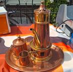 Koperen koffie servies, Ophalen of Verzenden