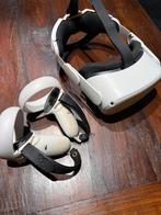 Meta quest 2 met headstrap en hanger., Spelcomputers en Games, Virtual Reality, Ophalen of Verzenden, Zo goed als nieuw, Overige platformen