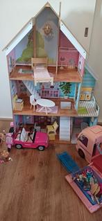 Barbiehuis, Kinderen en Baby's, Speelgoed | Poppenhuizen, Ophalen, Zo goed als nieuw, Poppenhuis