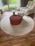 Rond vloerkleed - Katoen handmade India 200cm, Gebruikt, Wit, 150 tot 200 cm, Rond
