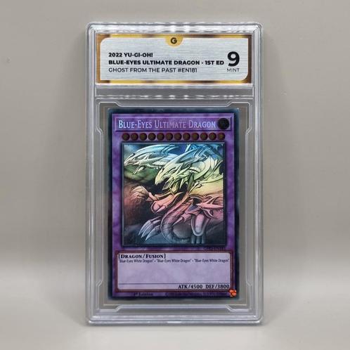 Yu-Gi-Oh! Blue-Eyes Ultimate Dragon - G Graded 9, Hobby en Vrije tijd, Verzamelkaartspellen | Yu-gi-Oh!, Nieuw, Losse kaart, Foil