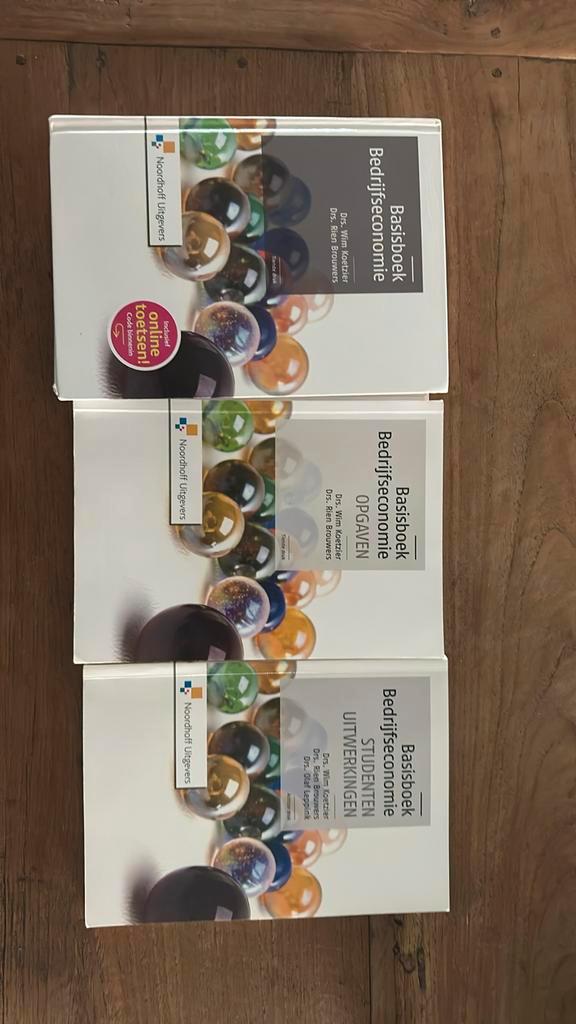 Wim Koetzier-Basisboek bedrijfseconomie+opgaven+stud.uitwerk, Boeken, Economie, Management en Marketing, Zo goed als nieuw, Management