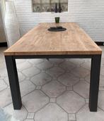 Te koop | mooie eetkamertafel mango | 220x100cm | nieuwstaat, Ophalen, 200 cm of meer, 50 tot 100 cm, Zo goed als nieuw