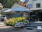 Mooie boogparasol 350cm op zware voet, Tuin en Terras, Ophalen, Kantelbaar, Overige typen, Zo goed als nieuw