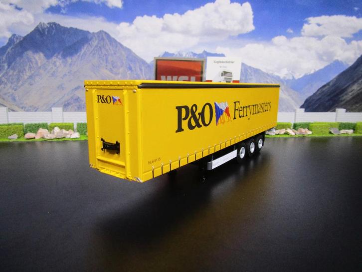 Wsi 04-2210 Schuifzeilen Oplegger 3as , P&O Ferrymasters, Hobby en Vrije tijd, Modelauto's | 1:50, Nieuw, Bus of Vrachtwagen, Wsi