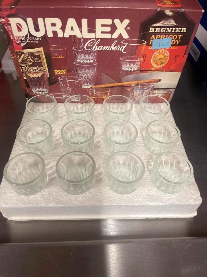 Duralex Chambord Likeurglaasjes - Nieuwstaat!, Verzamelen, Poppetjes en Figuurtjes, Zo goed als nieuw, Ophalen of Verzenden