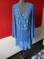Korenblauwe voile tuniek van Hunza maat M /L . ZGAN, Maat 38/40 (M), Blauw, Ophalen of Verzenden, Zo goed als nieuw