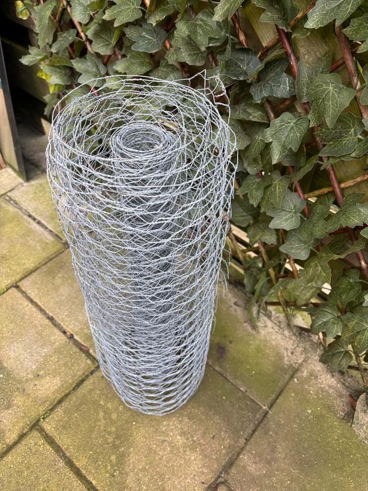 Kippengaas rol - Ideaal voor tuin en erf, Tuin en Terras, Gaas en Draad, Gebruikt, Gaas, Minder dan 10 meter, Ophalen of Verzenden