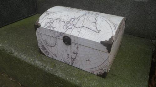 Mooi houten kistje sieradenkistje juwelenkistje schatkistje, Huis en Inrichting, Woonaccessoires | Kisten, Gebruikt, Minder dan 50 cm
