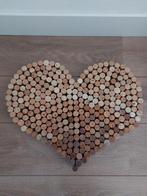Hart van wijn kurken wanddecoratie schilderij, Ophalen of Verzenden, Zo goed als nieuw