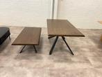 Eettafel 160 cm en salontafel SET (showmodel), Huis en Inrichting, Tafels | Eettafels, Ophalen, 50 tot 100 cm, Zo goed als nieuw