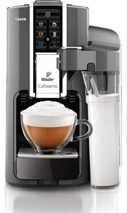 Tchibo Saeco Cafissimo latte capsulemachine , grijs, Witgoed en Apparatuur, Koffiezetapparaten, Zo goed als nieuw, Koffiepads en cups