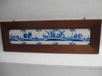 antiek tegeltableau met 5 antieke oud hollandse tegeltjes., Antiek en Kunst, Antiek | Wandborden en Tegels, Ophalen of Verzenden