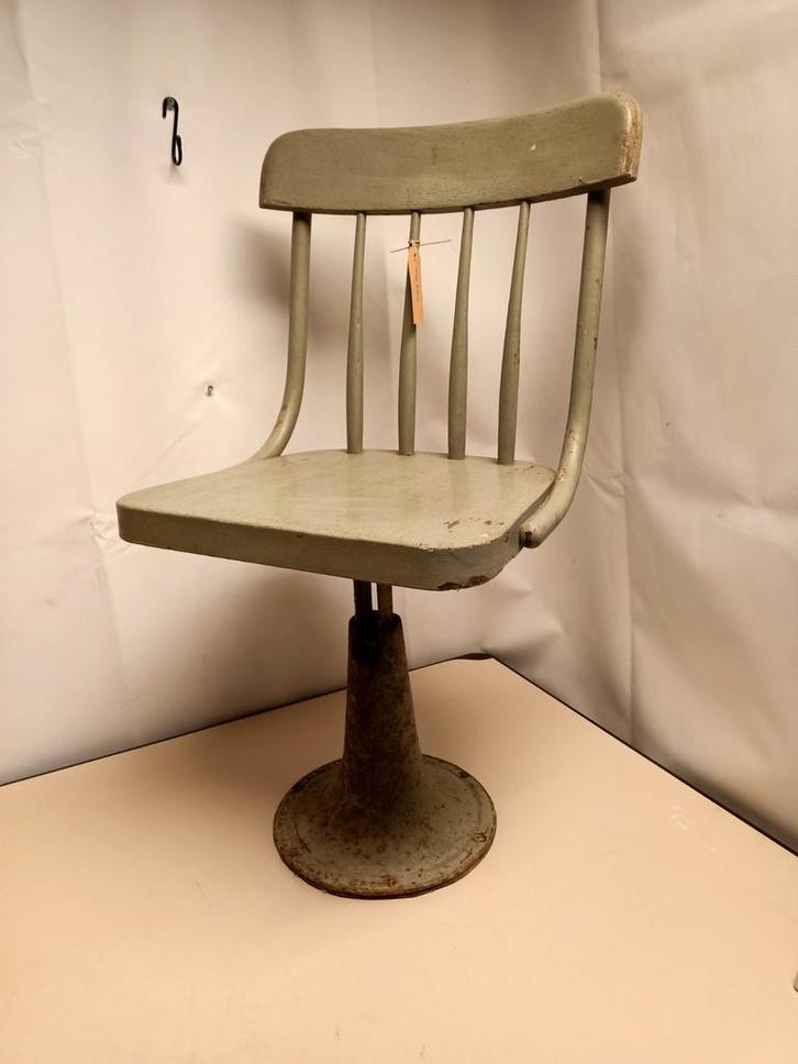 Antieke Schoolstoel Eind 1800, Antiek en Kunst, Curiosa en Brocante, Ophalen