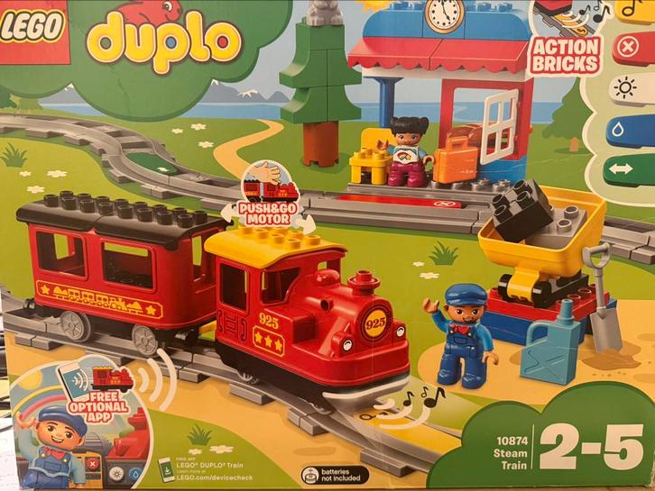 Duplo elektrische troomtrein, vliegveld, graafmachine, meer!, Kinderen en Baby's, Speelgoed | Duplo en Lego, Zo goed als nieuw