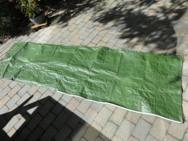 Parasolhoes sterke groene kunststof, Caravans en Kamperen, Kampeeraccessoires, Gebruikt, Ophalen of Verzenden