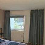 Te koop aangeboden zonsverduisterende groene gordijnen, Ophalen, 200 cm of meer, Zo goed als nieuw, 200 cm of meer