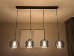 ETH hanglamp smoke glas met 4 bollen, Ophalen, Zo goed als nieuw, Glas, 75 cm of meer