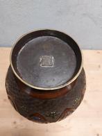 Vaas Cloisonné Brons Japan 36cm, Ophalen of Verzenden