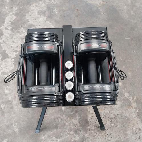 Powerblock EXP elite  verstelbare dumbells set + opberg rack, Sport en Fitness, Fitnessmaterialen, Zo goed als nieuw, Dumbbell