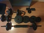 Complete Halterset met Gewichten en Stangen, Ophalen of Verzenden
