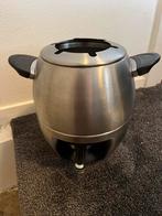 Rvs fondue stel met brander, Ophalen of Verzenden, Gebruikt