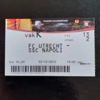 Ticket FC Utrecht  - Napoli Europa League 2010-2011., Verzamelen, Sportartikelen en Voetbal, Verzenden, Zo goed als nieuw, F.C. Utrecht