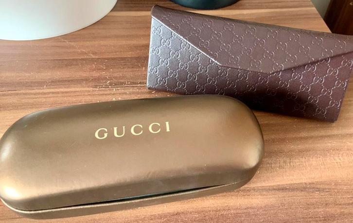Originele luxe leren Gucci brillenkoker, Sieraden, Tassen en Uiterlijk, Zonnebrillen en Brillen | Dames, Zo goed als nieuw, Bril